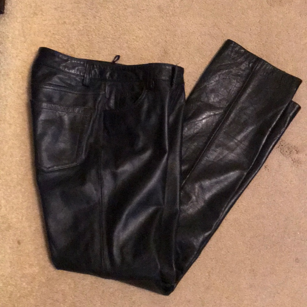 Black Leather Pants